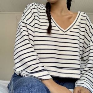 Urban Outfitters Lexi Oversized V-Neck Top